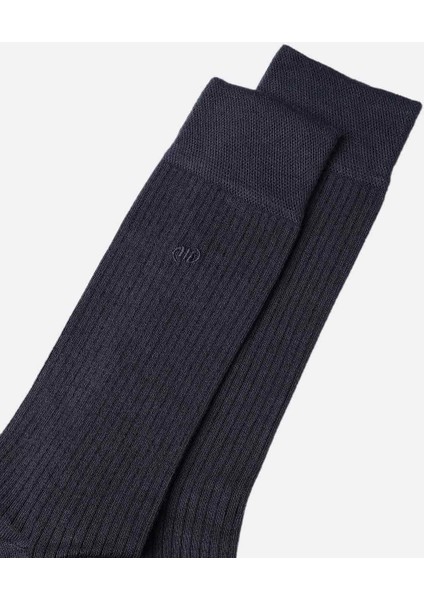 Erkek Bambu Tekli Füme Soket Çorap M 62001 F