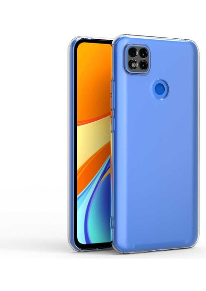 - Xiaomi Redmi 9c Uyumlu Kılıf Kamera Korumalı Şeffaf Slim Fit Süper Silikon Kapak