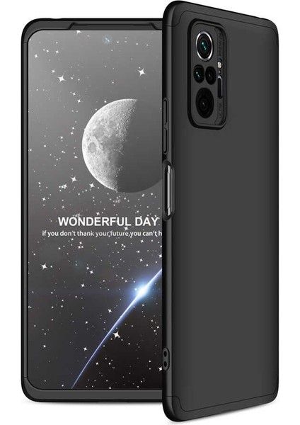 - Xiaomi Redmi Note 10 Pro - Kılıf 3 Parçalı Parmak Izi Yapmayan Sert Ays Kapak