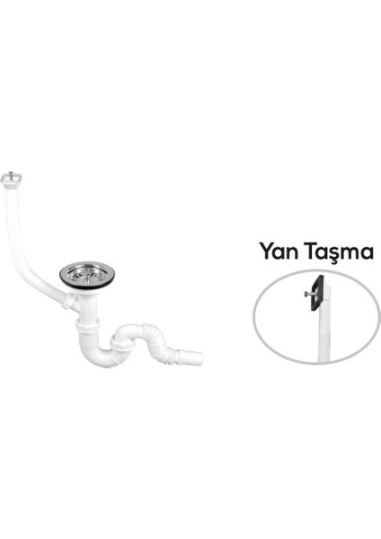 36424 S Tekli Çöpmak Sifon Körüklü Taşımalı Yandan Q32