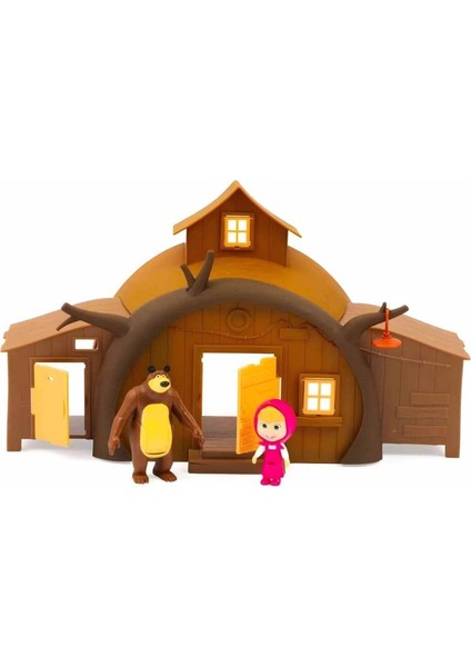 Masha ile Koca Ayı 2 Li Figür ve Eşyalı Ev Oyun Seti - Masha And The Bear (Ev+ 2 Figür+ 15 Aksesuar) fırsatları