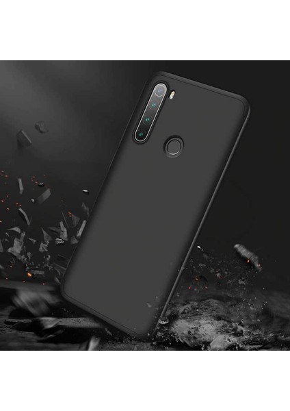 - Xiaomi Redmi Note 8 Uyumlu Kılıf 3 Parçalı Parmak Izi Yapmayan Sert Ays Kapak