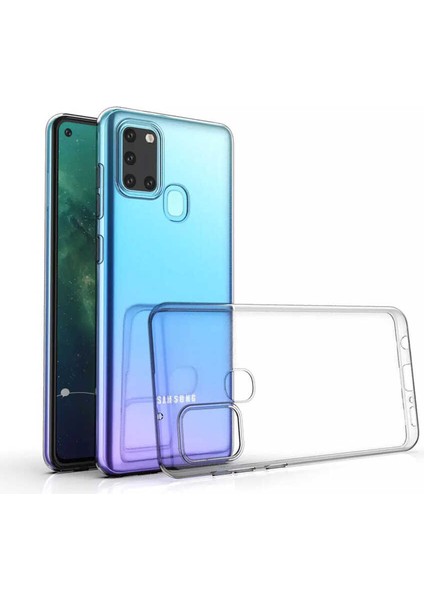 - Galaxy A21S Uyumlu Kılıf Esnek Soft Slim Fit Süper Silikon Kapak