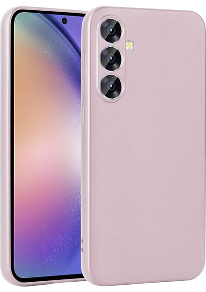 - Galaxy A55 Uyumlu Kılıf Mat Renkli Esnek Premier Silikon Kapak