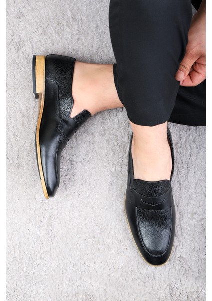 Milazzo Hakiki Deri Erkek Klasik Ayakkabı, Loafer Klasik Ayakkabı