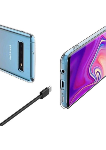 - Galaxy S10 Plus Uyumlu Kılıf Esnek Soft Slim Fit Süper Silikon Kapak