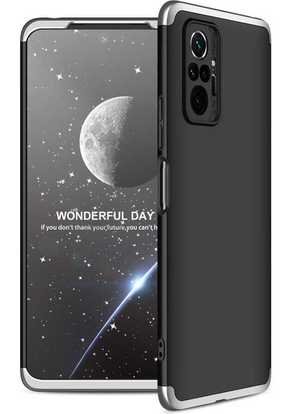 - Xiaomi Redmi Note 10 Pro - Kılıf 3 Parçalı Parmak Izi Yapmayan Sert Ays Kapak