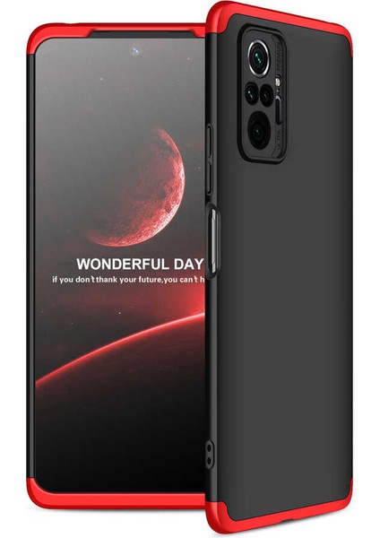 - Xiaomi Redmi Note 10 Pro - Kılıf 3 Parçalı Parmak Izi Yapmayan Sert Ays Kapak