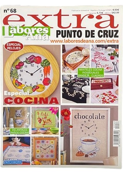 Labores De Ana Extra (Ispanyolca) Nakış Elişi Hobi Dergisi Sayı 68
