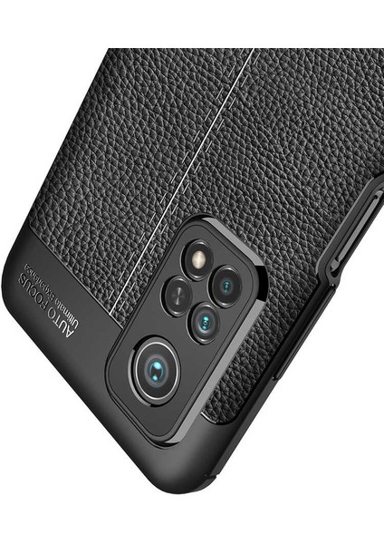 Kilifolsun - Xiaomi Mi 10T Pro 5g Uyumlu Kılıf Deri Görünümlü Auto Focus Karbon Niss Silikon Kapak