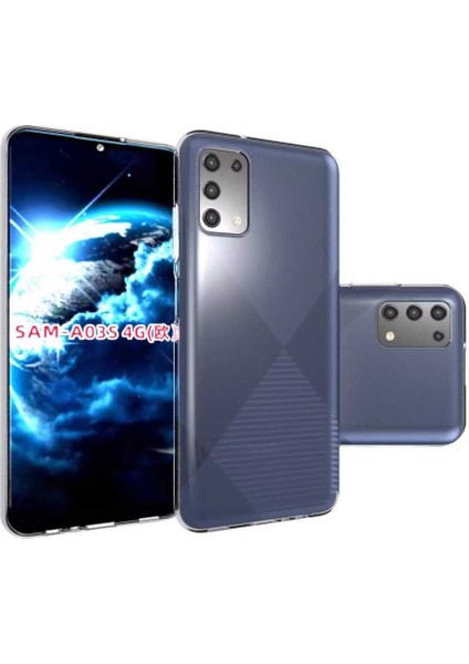 - Galaxy A03S Uyumlu Kılıf Esnek Soft Slim Fit Süper Silikon Kapak