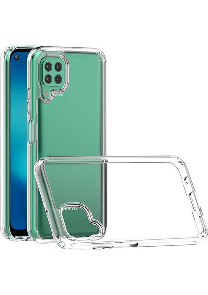 - Huawei P40 Lite Uyumlu Kılıf Sert Cam Gibi Şeffaf Koruyucu Coss Kapak