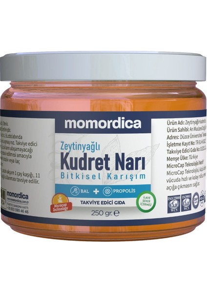 Zeytinyağlı Kudret Narı (Propolis ve Bal Ilaveli) - 250GR