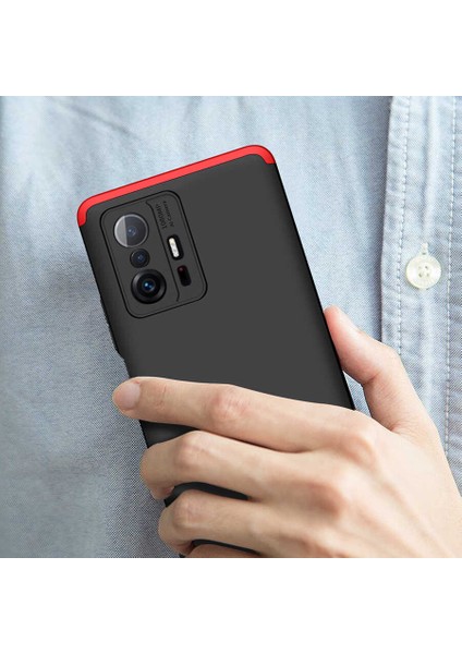 - Xiaomi Mi 11T 5g Uyumlu Kılıf 3 Parçalı Parmak Izi Yapmayan Sert Ays Kapak