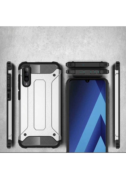 - Xiaomi Mi 9 Uyumlu Kılıf Çift Katman Zırh Tank Crash Military Kapak