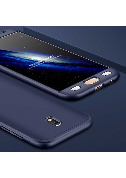 - Galaxy J5 Pro Uyumlu Kılıf 3 Parçalı Parmak Izi Yapmayan Sert Ays Kapak