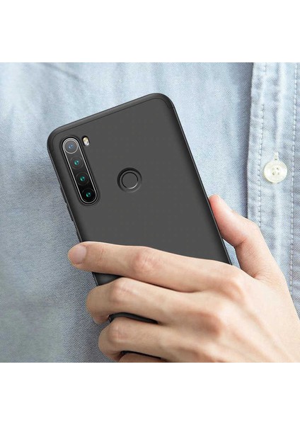 - Xiaomi Redmi Note 8 Uyumlu Kılıf 3 Parçalı Parmak Izi Yapmayan Sert Ays Kapak