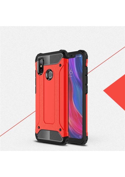 Kilifone - Xiaomi Mi 8 Se Uyumlu Kılıf Çift Katman Zırh Tank Crash Military Kapak