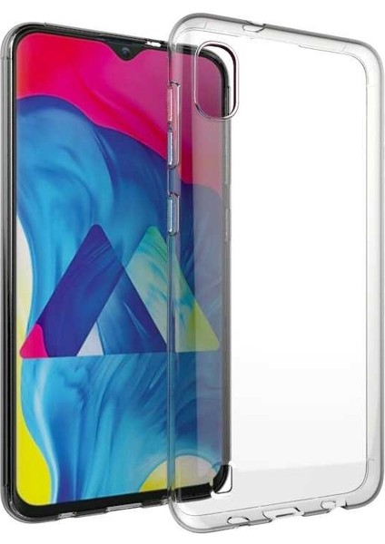 - Galaxy A10 Uyumlu Kılıf Esnek Soft Slim Fit Süper Silikon Kapak