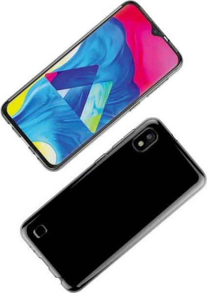 - Galaxy A10 Uyumlu Kılıf Esnek Soft Slim Fit Süper Silikon Kapak