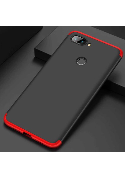 - Xiaomi Mi 8 Lite Uyumlu Kılıf 3 Parçalı Parmak Izi Yapmayan Sert Ays Kapak