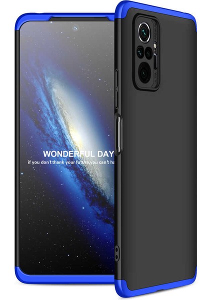 - Xiaomi Redmi Note 10 Pro - Kılıf 3 Parçalı Parmak Izi Yapmayan Sert Ays Kapak