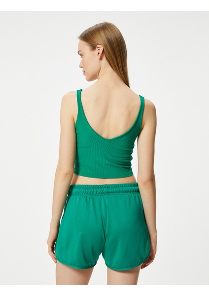 Sporcu Sütyeni V Yaka Kaplı Slim Fit fırsatları