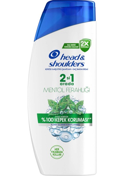 Head & Shoulders Mentol Ferahlığı 2si1 Arada Kepeğe Karşı Etkili Şampuan 625 ML