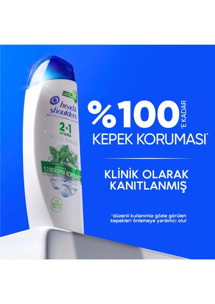 Head & Shoulders Mentol Ferahlığı 2si1 Arada Kepeğe Karşı Etkili Şampuan 625 ML