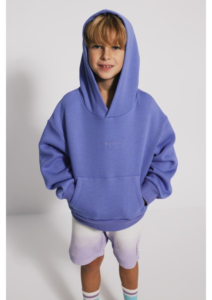 (Kids) Kapüşonlu Oversize Fit Unisex Sweatshirt