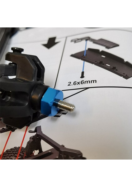 12MM Birleştirici Tekerlek Hub Hex Adaptörü MN86K MN86KS MN86 MN86S Mn G500 1/12 Rc Araba Yükseltme Parçaları Aksesuarları, Titanyum (Yurt Dışından)