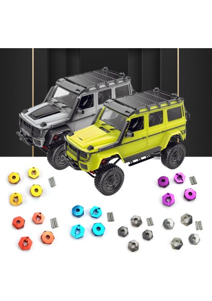 12MM Birleştirici Tekerlek Hub Hex Adaptörü MN86K MN86KS MN86 MN86S Mn G500 1/12 Rc Araba Yükseltme Parçaları Aksesuarları, Titanyum (Yurt Dışından)