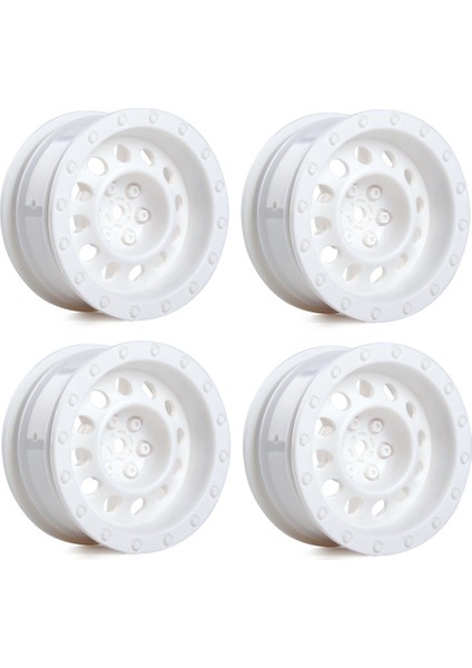 4 Adet Plastik 1.9 Jant Tekerlek Hub Redcat Yokomo 1/10 Rc On-Road Drift Yarış Arabası, Beyaz (Yurt Dışından)