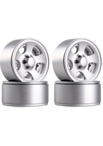 4 Adet Rc Paletli 1:10 Alaşım Jant 1.9 Inç Beadlock Klasik Metal Jant 1/10 -4 Eksenel SCX10 CC01 D90 D110 (Yurt Dışından)