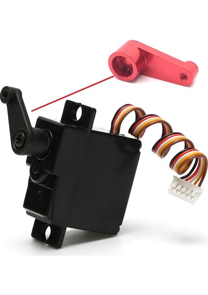 Metal 144001-1263 25 T Servo Kol Boynuz Yükseltme Parçaları 144001 1/14 Rc Araba Yükseltme Yedek Parça, Gümüş (Yurt Dışından)