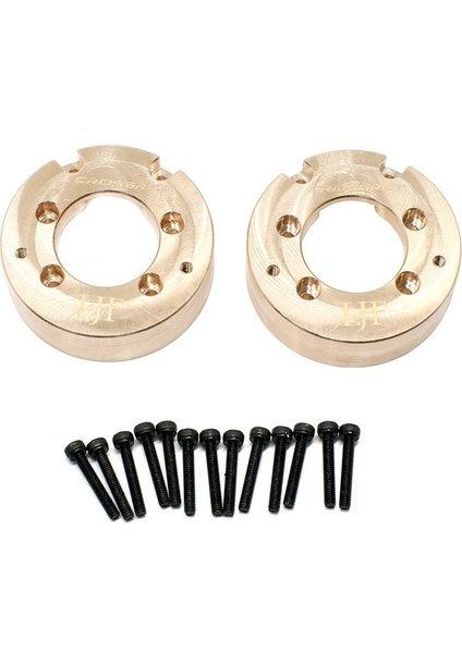 2 Adet 130G Pirinç Tekerlek Karşı Ağırlık Denge Ağırlığı Crossrc Emox 1/8 Rc Paletli Araba Yükseltme Parçaları Aksesuarları (Yurt Dışından)
