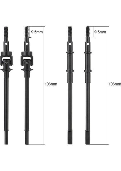 Eksenel SCX10 Iı Için Çelik Metal Ön ve Arka Aks Tahrik Mili Cvd (Yurt Dışından) fiyatları