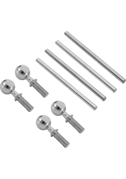 8 Adet Pivot Topu ve Menteşe Pimi 4X67.5MM ARAC5032 Arrma 6 S 1/7 Sınırsız Ihlal 1/8 Rc Araba Parçaları, Gümüş (Yurt Dışından)