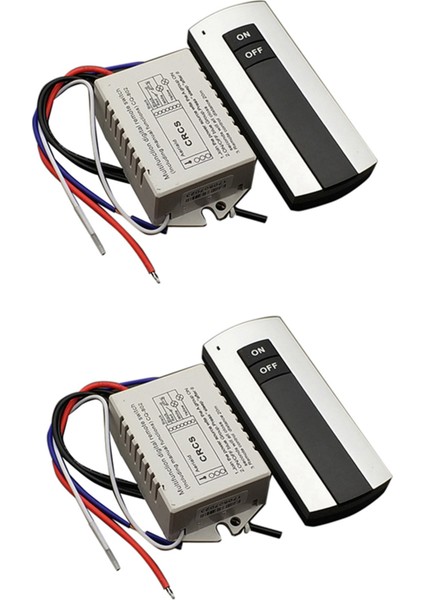 2x On/off 220V Kablosuz Uzaktan Kumanda Anahtarı Lamba ve Işık Için Dijital Uzaktan Kumanda Anahtarı HT035 (Yurt Dışından)