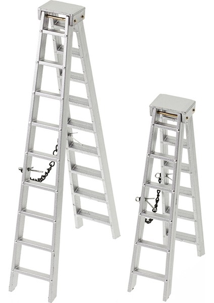 2x 1/10 Ölçekli Aksesuarları Mini Katlanır Merdiven 1:10 Rc Paletli Araba Trx4 Eksenel SCX10 AXI03007, 150MM (Yurt Dışından)