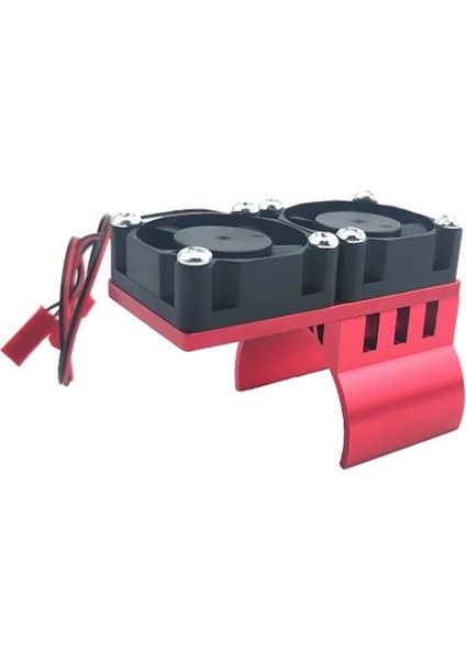 1/10 Redcat Wltoy Rc Araba 540/550 3650 3660 Fırçalanmış Fırçasız Motor Siyah Için Iki Soğutma Fanı ile Motor Isı Emici (Yurt Dışından)