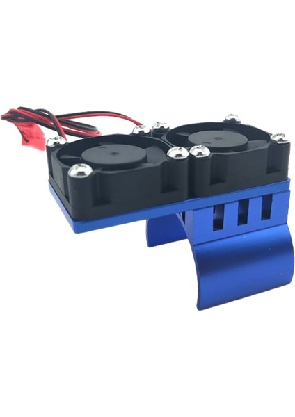 1/10 Redcat Wltoy Rc Araba 540/550 3650 3660 Fırçalanmış Fırçasız Motor Siyah Için Iki Soğutma Fanı ile Motor Isı Emici (Yurt Dışından)