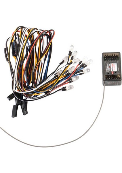 Dumborc X6DC 2.4g 6ch Alıcı LED Şerit Işık Kontrol Devre Kartı Modülü Seti Rc Araba Verici Yedek Aksesuarlar (Yurt Dışından)