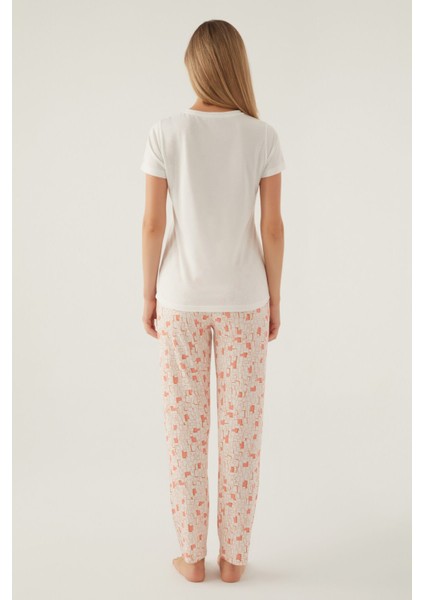 2891 Buttoned Kadın Kısa Kol Pijama Takımı fiyatları