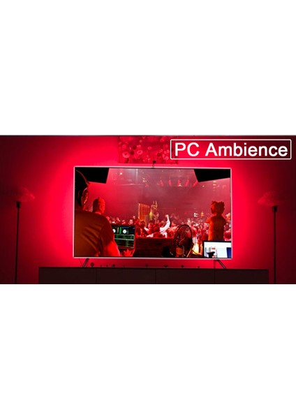 LED Işık Şeritleri USB Kızılötesi Kontrol Rgb SMD2835 DC5V Esnek Lamba Bant Diyot Tv Arka Plan Aydınlatma, 1m (Yurt Dışından)