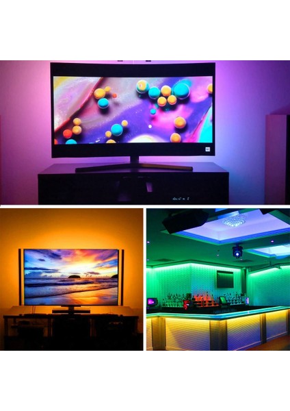 LED Işık Şeritleri USB Kızılötesi Kontrol Rgb SMD2835 DC5V Esnek Lamba Bant Diyot Tv Arka Plan Aydınlatma, 1m (Yurt Dışından)
