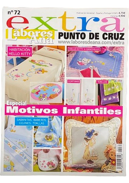 Labores De Ana Extra (Ispanyolca) Nakış Elişi Hobi Dergisi Sayı 72