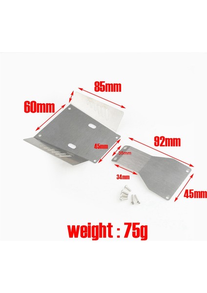 Metal Paslanmaz Çelik Şasi Zırh Koruma Plakası Cc-01 CC01 1/10 Rc Paletli Araba Yükseltme Parçaları (Yurt Dışından)