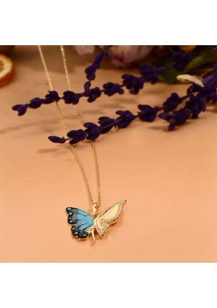 Kelebek Altın Kolye CGKKLY104