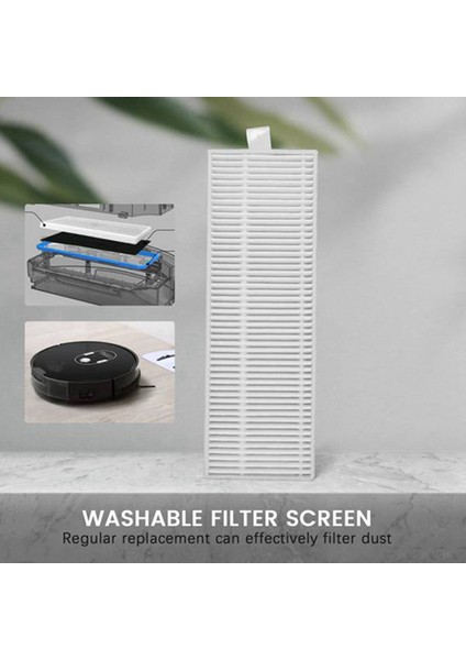X787 A7 A9 X800 X785 Robotik Elektrikli Süpürge Filtre Ekranı Için 8 Adet Yedek Parçalar (Yurt Dışından)